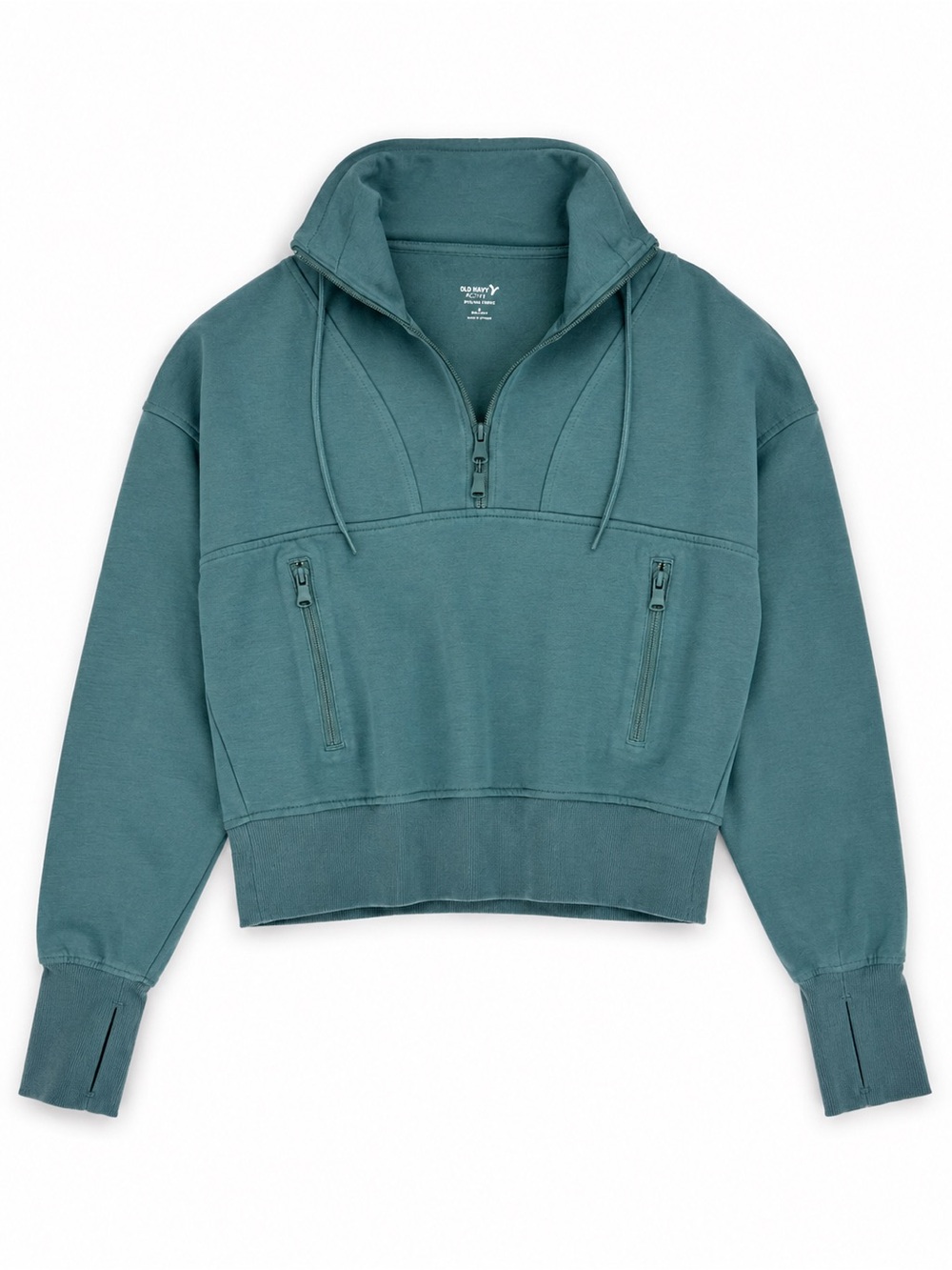 Old Navy Teal Half-Zip Pullover Hoodie